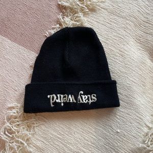 Brandy Melville Black “Stay Weird” Beanie